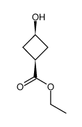 (1S,3S)-3-羟基环丁烷羧酸乙酯结构式