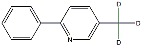 Pyridine, 5-(methyl-d3)-2-phenyl- Structure