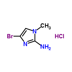 4-BroMo-1-Methyl-1H-iMidazol-2-aMine hydrochloride Structure
