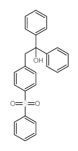 Benzeneethanol, a,a-diphenyl-4-(phenylsulfonyl)- Structure