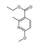 ethyl 6-methoxy-2-methylpyridine-3-carboxylate结构式