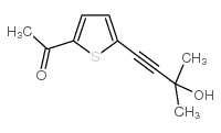 1-[5-(3-羟基-3-甲基-1-丁炔基)噻吩基]乙酮结构式