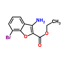 Ethyl 3-amino-7-bromobenzofuran-2-carboxylate Structure