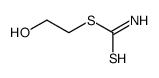 2-hydroxyethyl carbamodithioate Structure