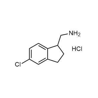 (5-氯-2,3-二氢-1H-茚-1-基)甲胺盐酸盐结构式