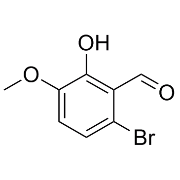 6-溴-2-羟基-3-甲氧基苯甲醛结构式