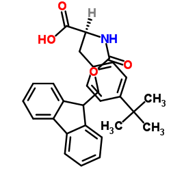 N-芴甲氧羰基-4-叔丁基-L-苯丙氨酸结构式
