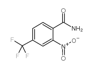2-硝基-4-三氟甲基苯甲酰胺结构式