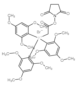 (n-succinimidyloxycarbonylme.)tris(trime Structure