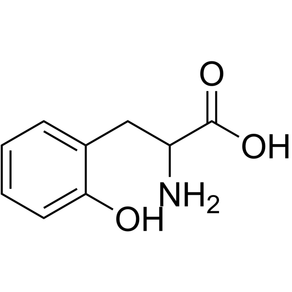 DL-邻酪氨酸结构式
