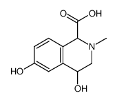(1R,4R)-4,6-Dihydroxy-2-methyl-1,2,3,4-tetrahydro-isoquinoline-1-carboxylic acid结构式
