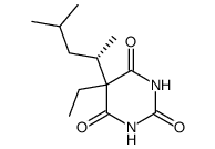 (S)-(-)-5-(1,3-dimethylbutyl)-5-ethylbarbituric acid结构式