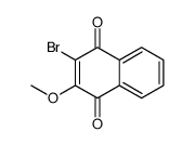 2-bromo-3-methoxynaphthalene-1,4-dione Structure