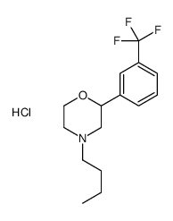 4-butyl-2-[3-(trifluoromethyl)phenyl]morpholine,hydrochloride Structure