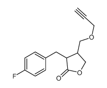 3-[(4-Fluorophenyl)methyl]-4,5-dihydro-5-[(2-propynyloxy)methyl]-2(3H)-furanone结构式