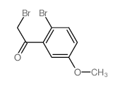 Ethanone,2-bromo-1-(2-bromo-5-methoxyphenyl)-结构式
