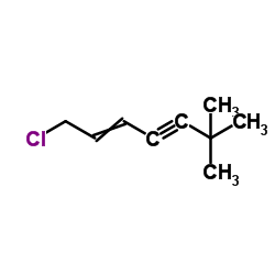 1-chloro-6,6-dimethyl-2-hepten-4-yne Structure