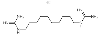 1,10-癸二胍硫酸盐结构式