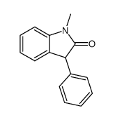 1,3-dihydro-1-methyl-3-phenyl-2H-indol-2-one Structure