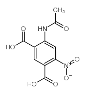 4-(乙酰氨基)-6-硝基-1,3-苯二甲酸结构式