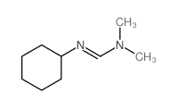 N-cyclohexyl-N,N-dimethyl-methanimidamide结构式