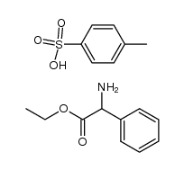 ethyl DL-phenylglycinate hydrogen p-toluenesulfonate Structure