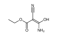 2-Propenoic acid,3-amino-2-cyano-3-hydroxy-,ethyl ester Structure