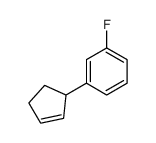 Benzene, 1-(2-cyclopenten-1-yl)-3-fluoro- (9CI) Structure