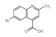6-bromo-2-methylquinoline-4-carboxylic acid structure