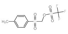 Methanesulfonic acid, trifluoro-, [ (4-methylphenyl)sulfonyl]methyl ester structure