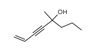 4-methyl-oct-7-en-5-yn-4-ol结构式