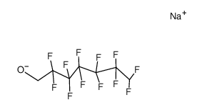 sodium alcoholate of 1,1,7-trihydroperfluoroheptanol Structure