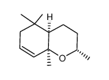 (2α,4aα8aα)-3,4,4a,5,6,8a-hexahydro-2,5,5,8a-tetramethyl-2H-1-benzopyran Structure