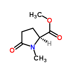 (S)-1-甲基-5-氧代吡咯烷-2-羧酸甲酯结构式