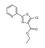 ethyl 5-chloro-2-pyridin-2-yl-1,3-thiazole-4-carboxylate结构式