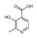 3-hydroxy-2-methylpyridine-4-carboxylic acid结构式