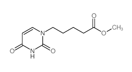 methyl 5-(2,4-dioxopyrimidin-1-yl)pentanoate结构式