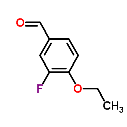 4-乙氧基-3-氟苯甲醛结构式