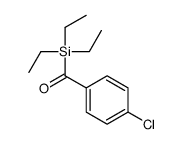 (4-chlorophenyl)-triethylsilylmethanone结构式