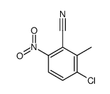 3-氯-2-甲基-6-硝基苯甲腈结构式
