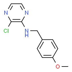 3-CHLORO-N-(4-METHOXYBENZYL)PYRAZIN-2-AMINE Structure