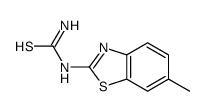 (9CI)-(6-甲基-2-苯并噻唑)-硫脲结构式