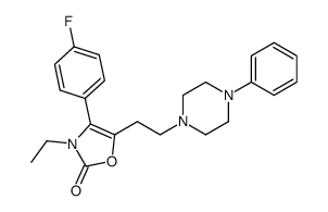 3-ethyl-4-(4-fluorophenyl)-5-[2-(4-phenylpiperazin-1-yl)ethyl]-1,3-oxazol-2-one Structure