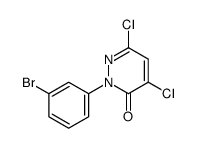 2-(3-bromophenyl)-4,6-dichloropyridazin-3-one Structure