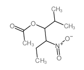 (2-methyl-4-nitro-hexan-3-yl) acetate Structure