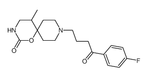 9-[3-(p-Fluorobenzoyl)propyl]-5-methyl-1-oxa-3,9-diazaspiro[5.5]undecan-2-one结构式