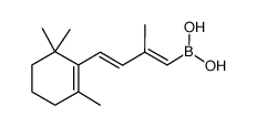 ((1E,3E)-2-methyl-4-(2,6,6-trimethylcyclohex-1-en-1-yl)buta-1,3-dien-1-yl)boronic acid结构式
