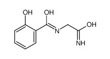N-(2-amino-2-oxoethyl)-2-hydroxy-Benzamide结构式