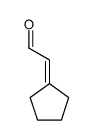 2-cyclopentylideneacetaldehyde Structure