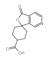 1’-氧代-螺[环己基-1,3’(1’H)-呋喃并[3,4-c]吡啶]-4-羧酸结构式
